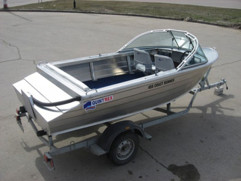 Алюминиевый катер Квинтрекс 455 Coast Runner