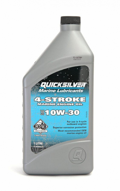 QUICKSILVER 10W-30 Масло моторное 4Т, П\С, 1 л