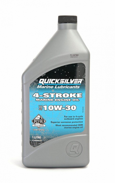 QUICKSILVER 10W-30 Масло моторное 4Т, П\С, 1 л